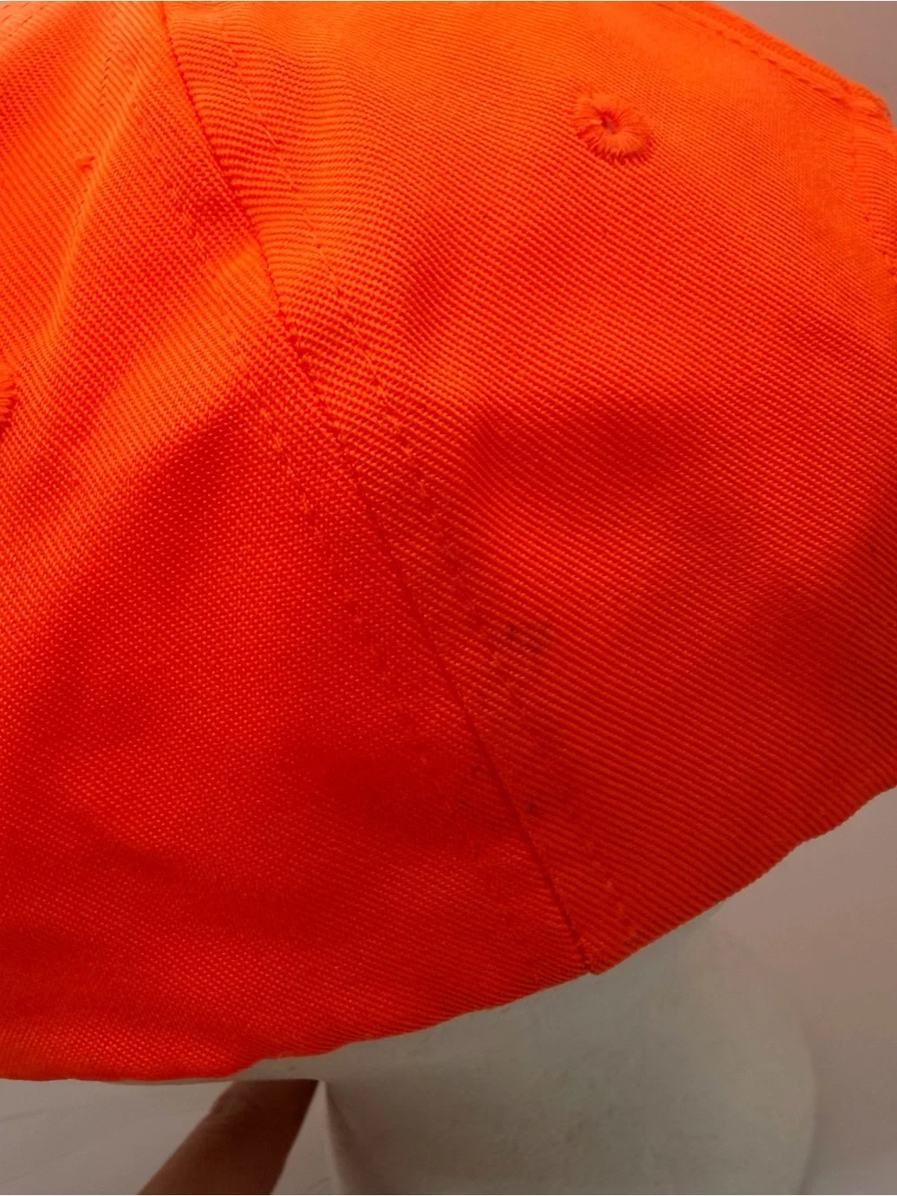 Vintage Whitetails Unlimited Hat Blaze Orange Hunting Safety Cap Adjustable
